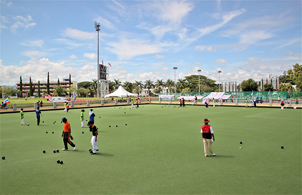 Artificial Lawnbowl